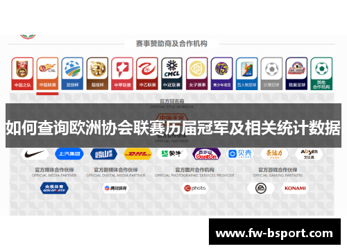 如何查询欧洲协会联赛历届冠军及相关统计数据