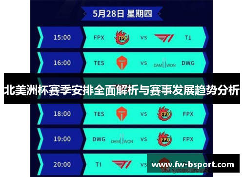 北美洲杯赛季安排全面解析与赛事发展趋势分析